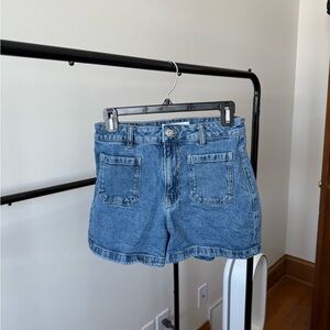 Mango Blue Jean Shorts for Women
